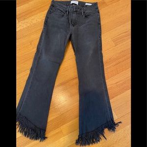 FRAME DENIM boot cut with fringes size 26